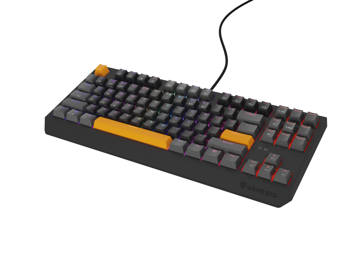 Tastatură Genesis Thor 230 TKL Anchor Gray Positive RGB Outemu Red 