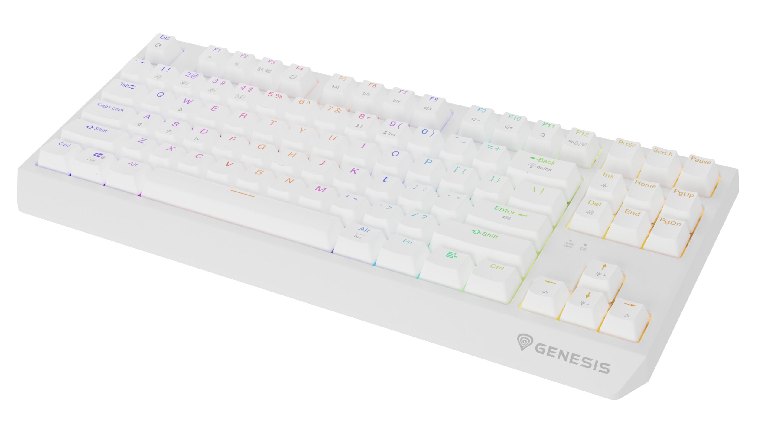 Tastatura WS Genesis Thor 230 TKL R alb "NKG-2165"