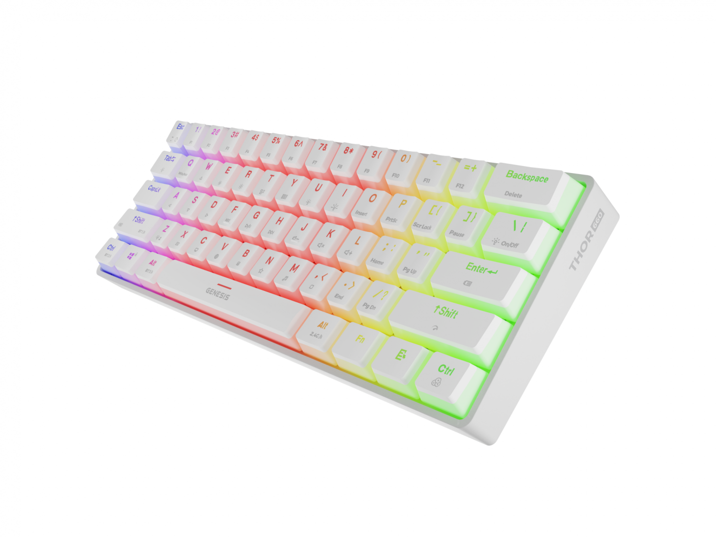 Tastatura Genesis Thor 660 G2 60% B alb "NKG-2197"