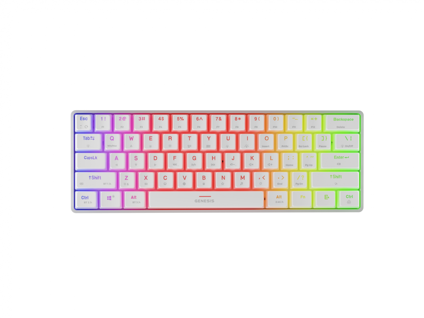 Tastatura Genesis Thor 660 G2 60% B alb "NKG-2197"