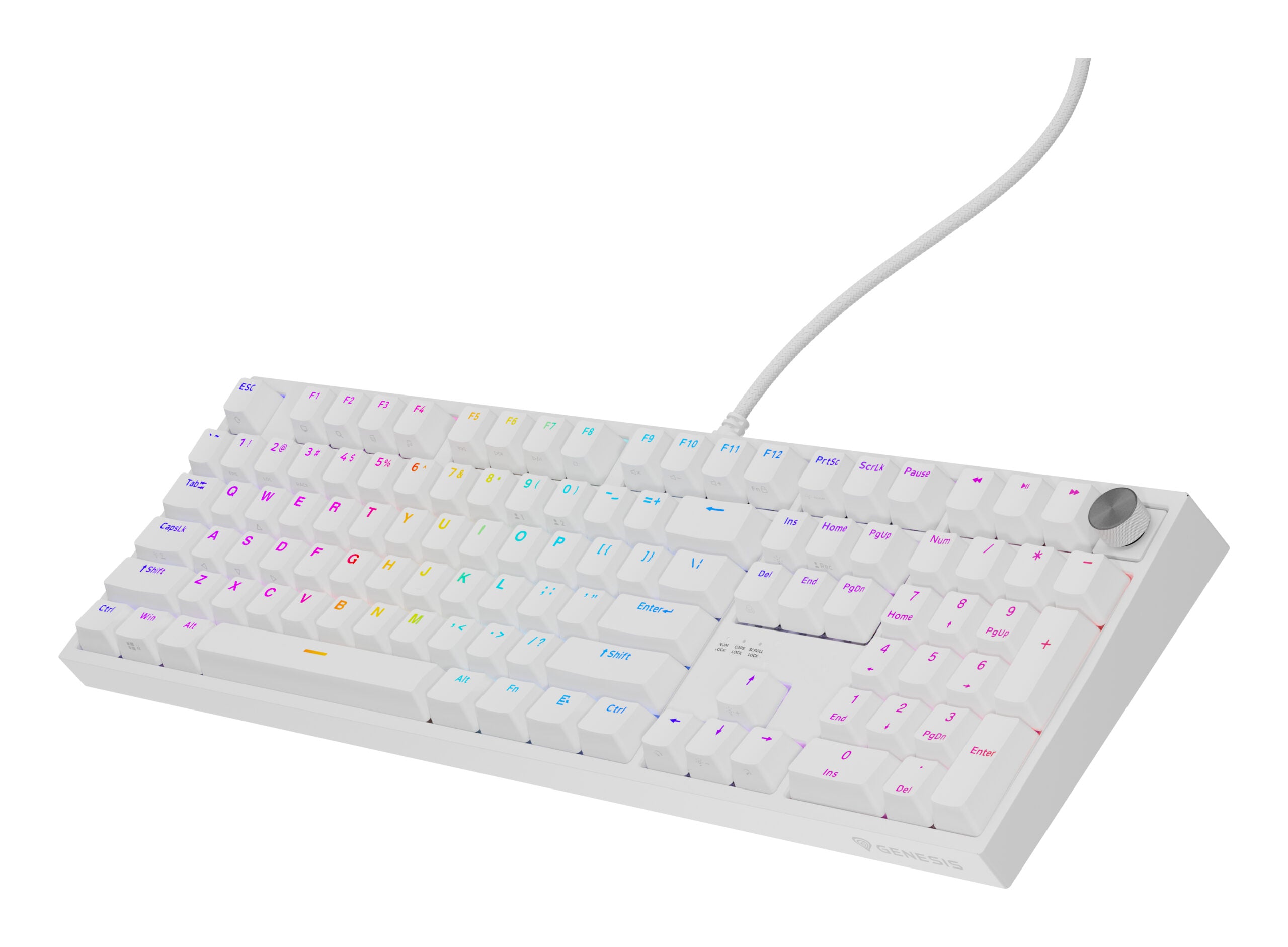 Tastatura Genesis Thor 404 P alb "NKG-2300"