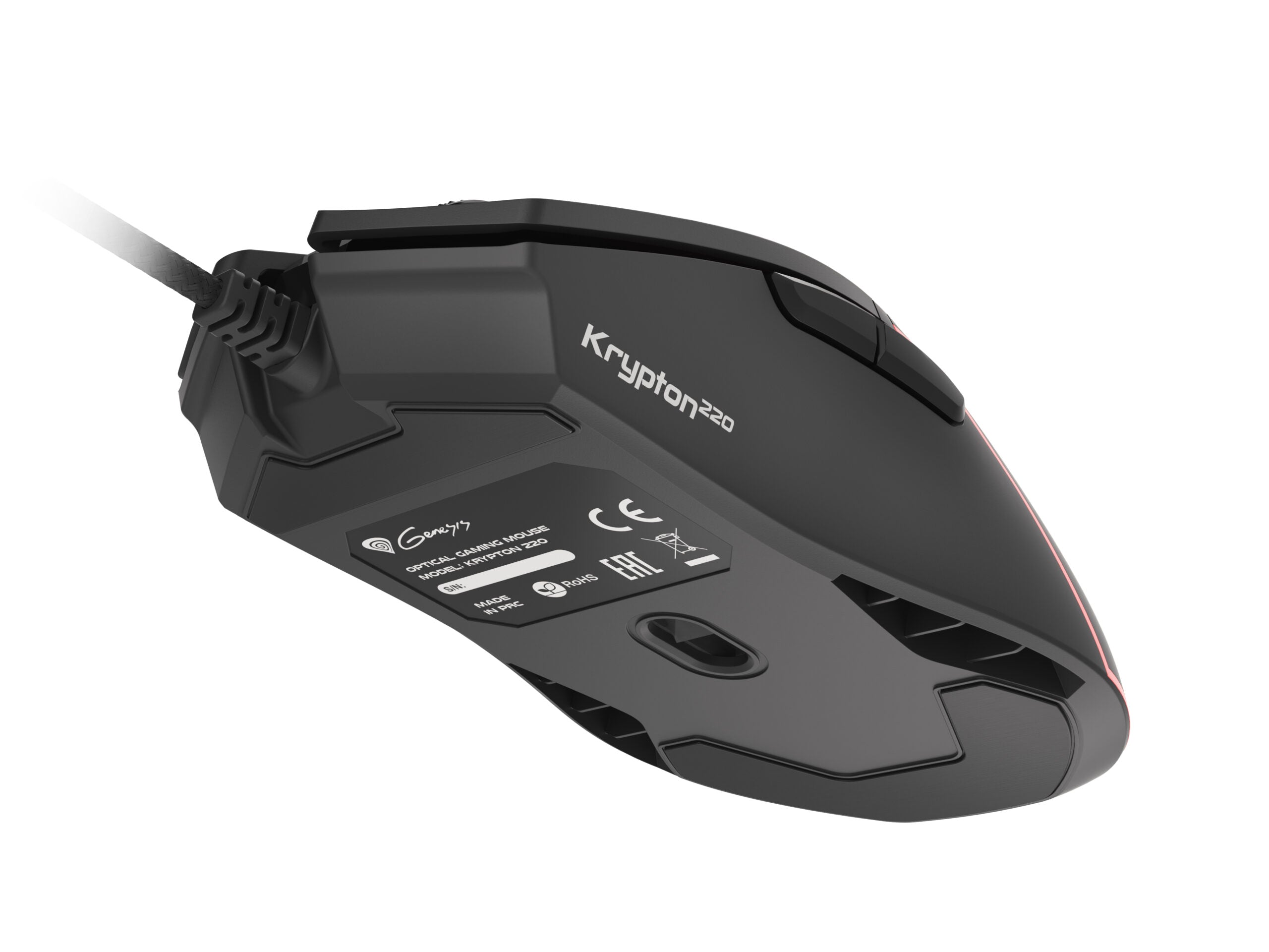 Mouse Genesis Krypton 220 6400 DPI negru "NMG-1770"