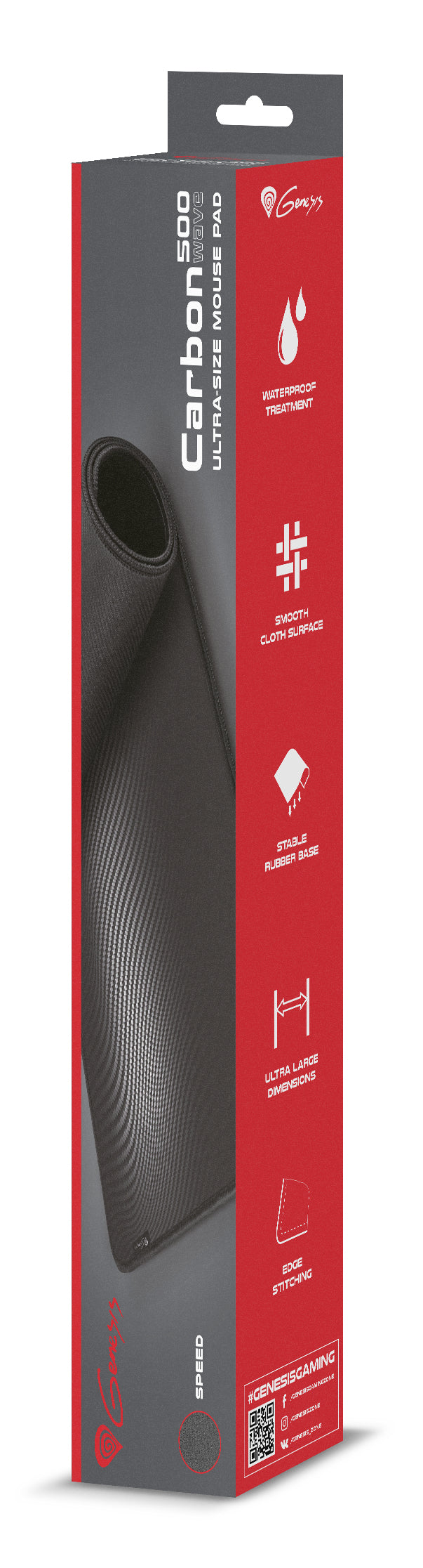 Mousepad Genesis Carbon 500 Maxi UltraWv "NPG-1706"
