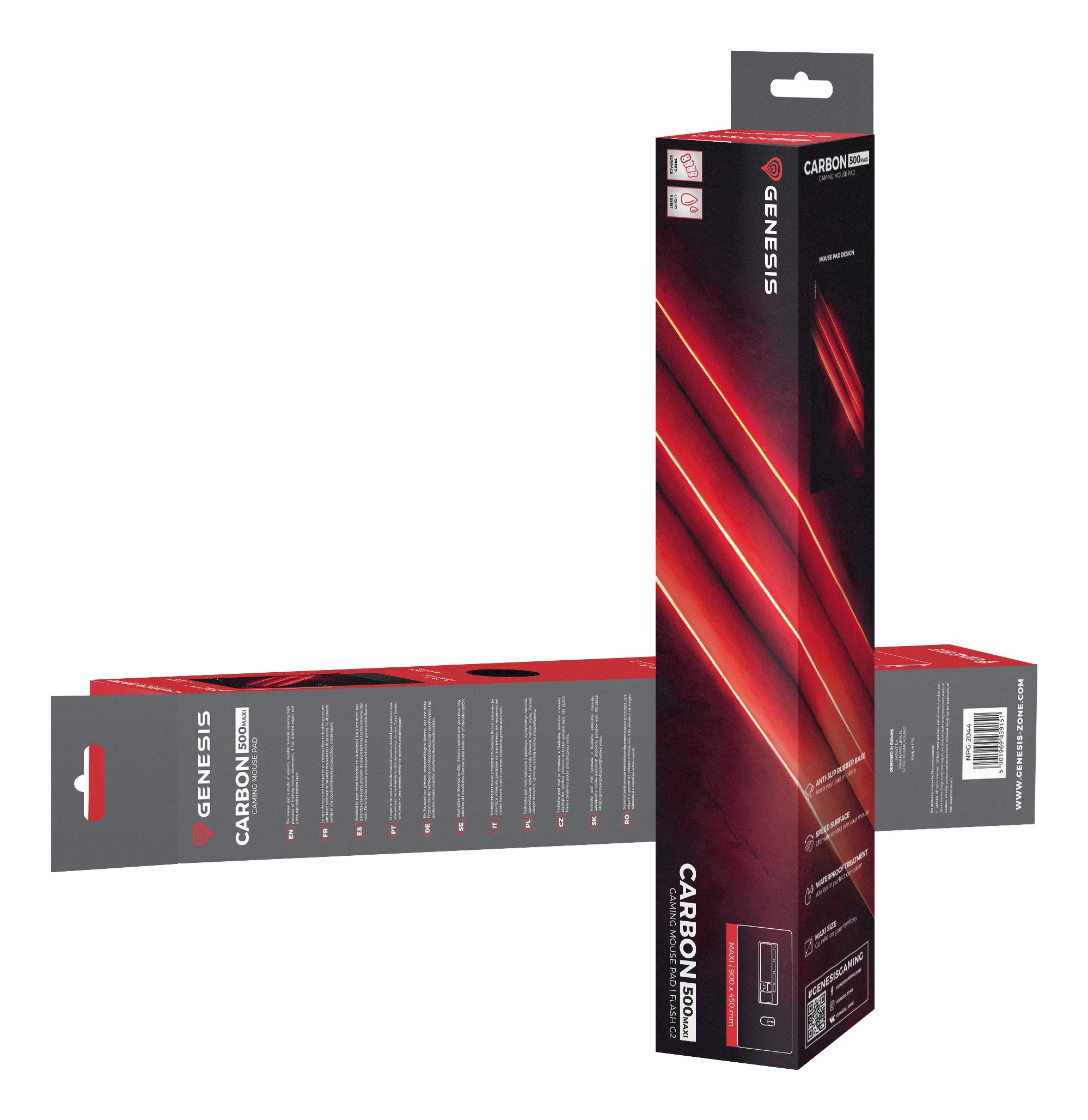Mousepad Genesis Carbon 500 Maxi Flash "NPG-2044"