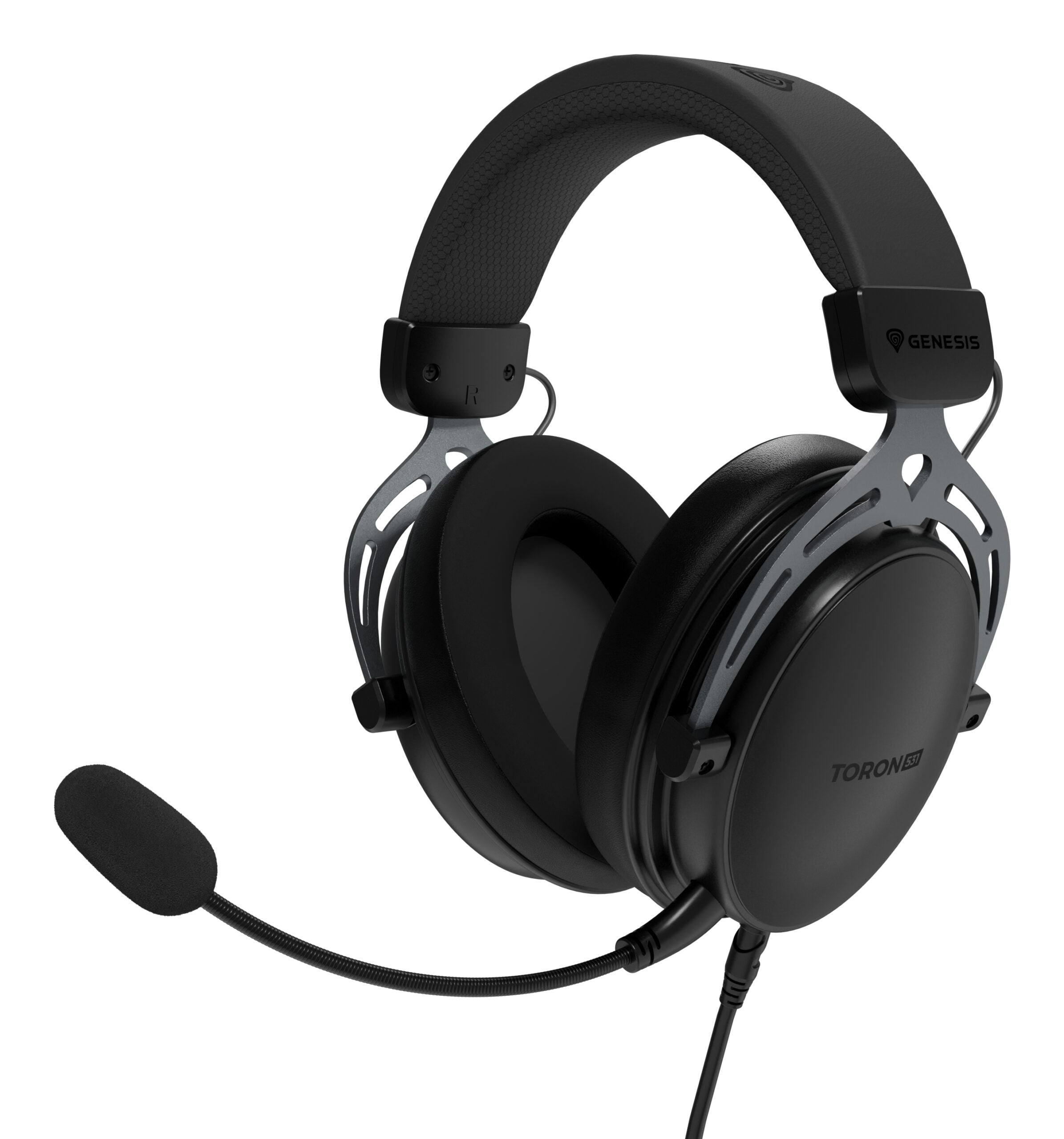 Casti cu fir Genesis Toron 531 negru "NSG-2117"