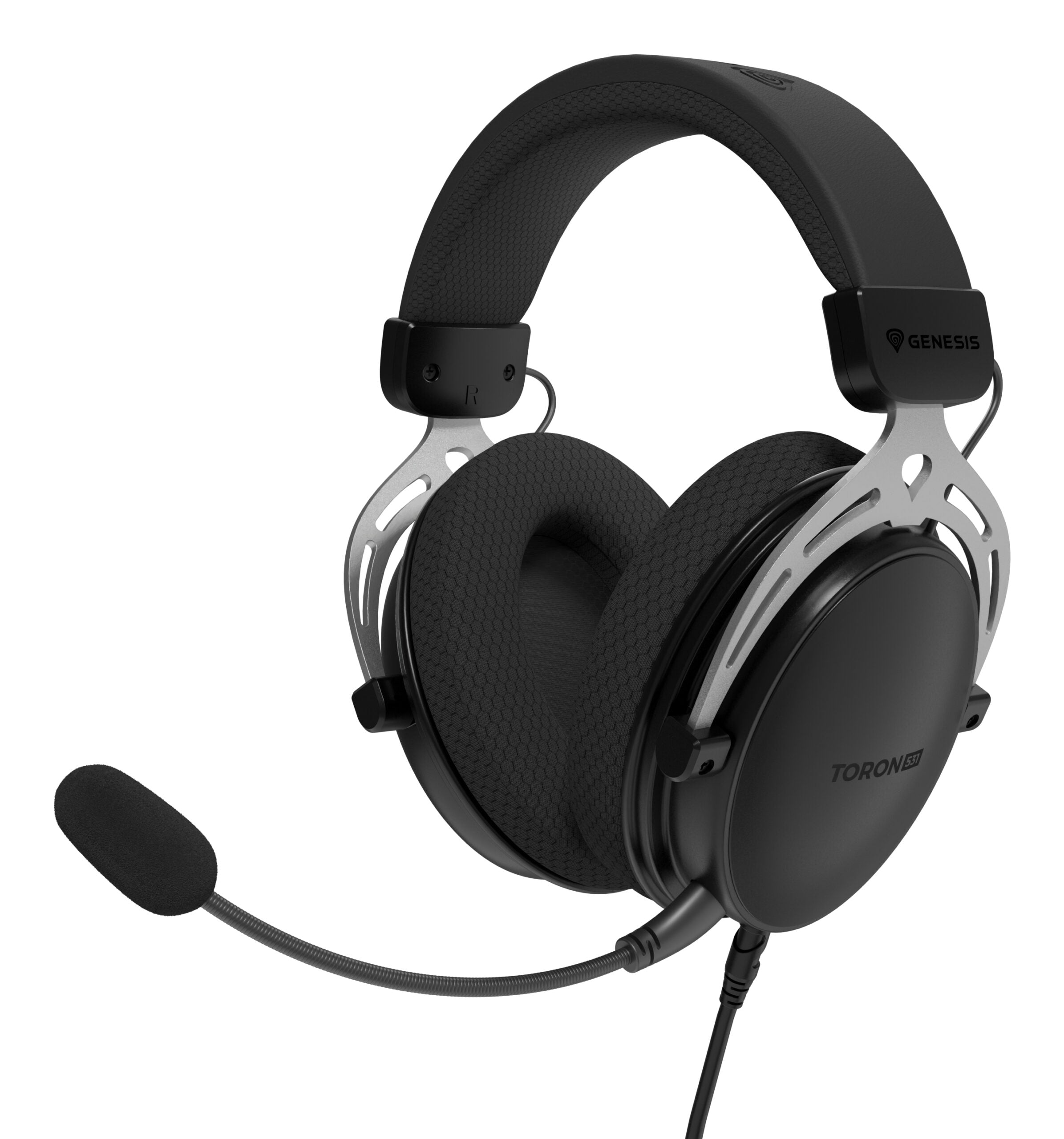 Casti cu fir Genesis Toron 531 negru "NSG-2117"