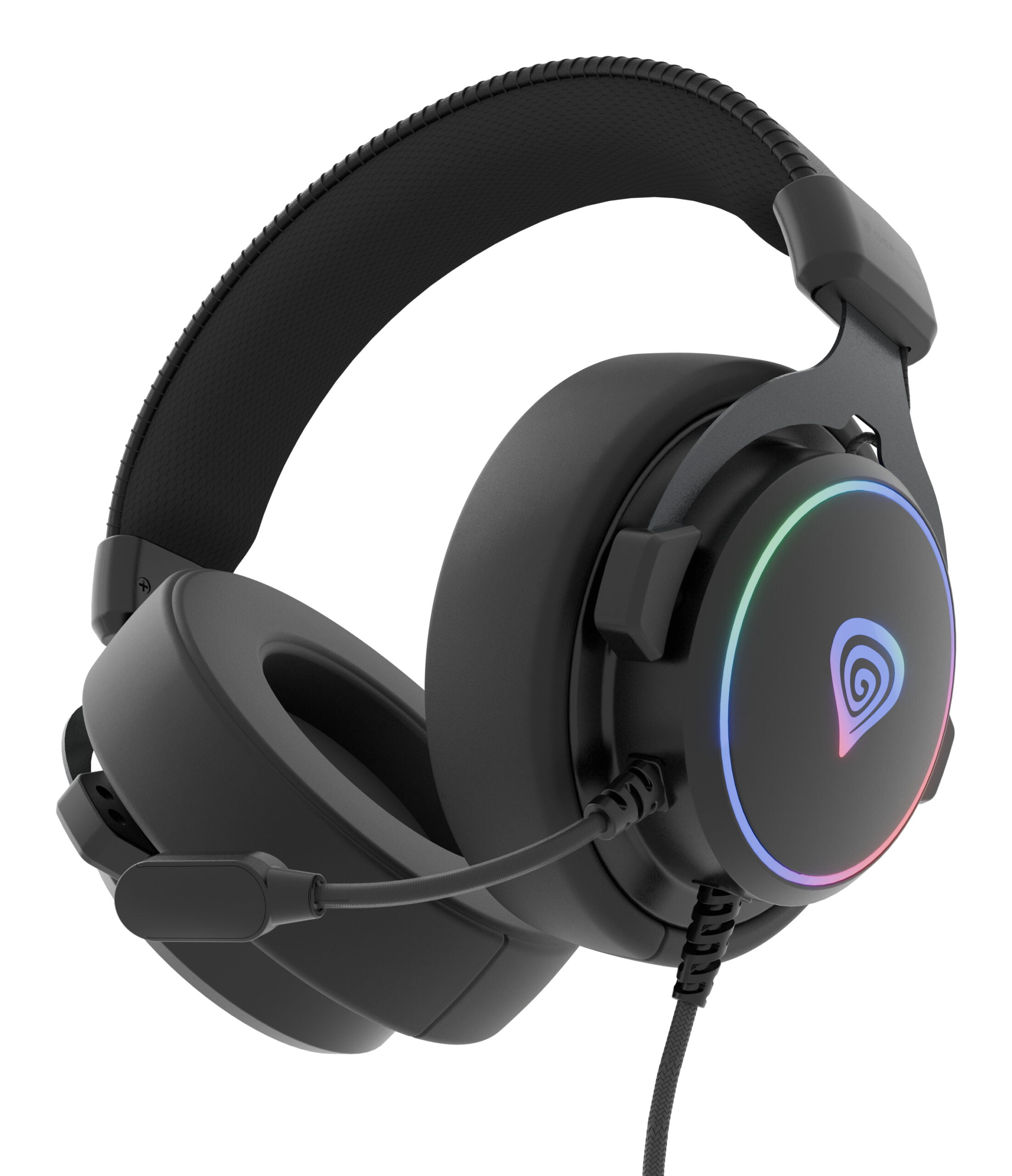 Casti cu fir Genesis Neon 764 negru "NSG-2169"