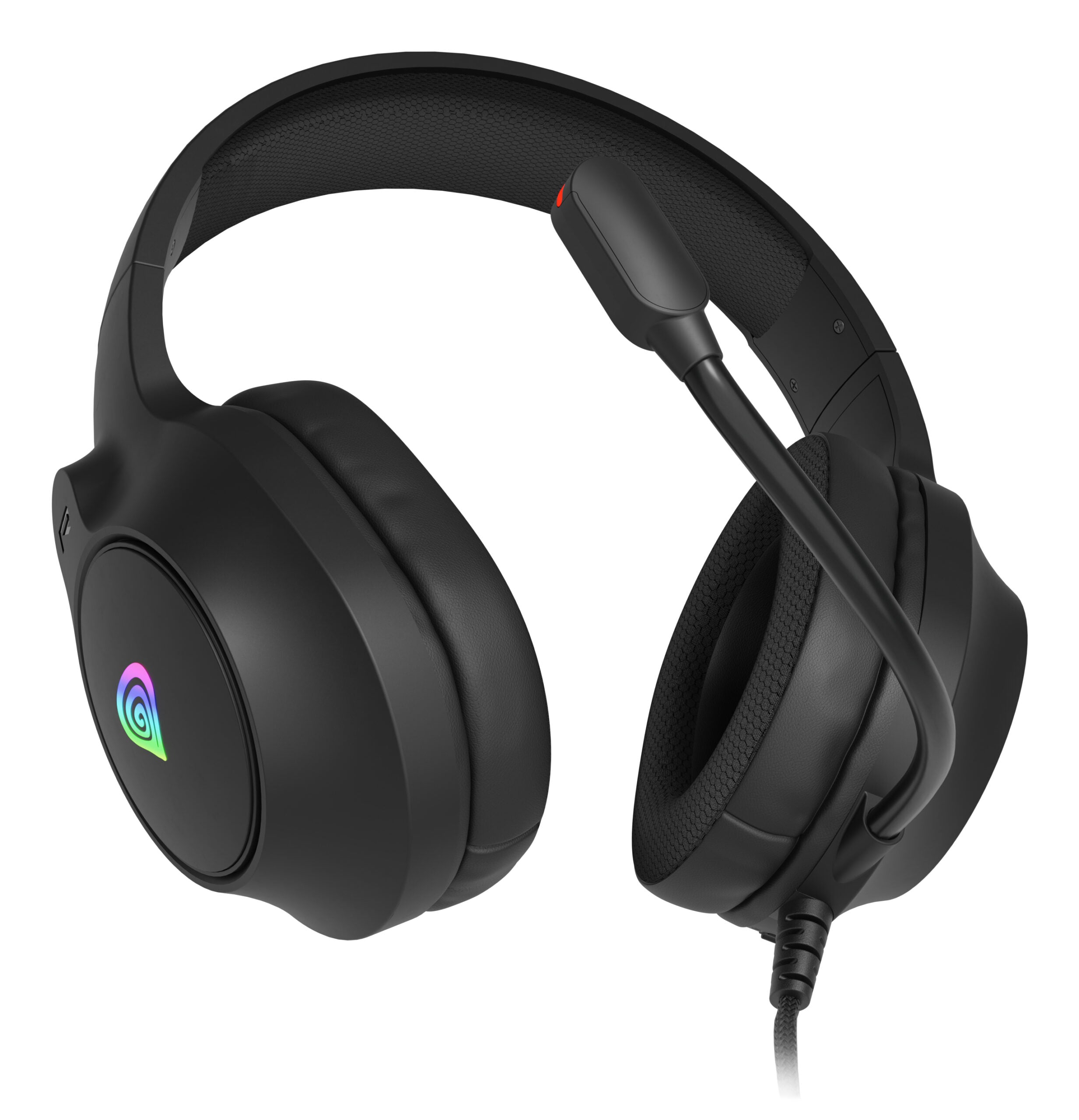 Casti cu fir Genesis Neon 213 RGB negru "NSG-2306"