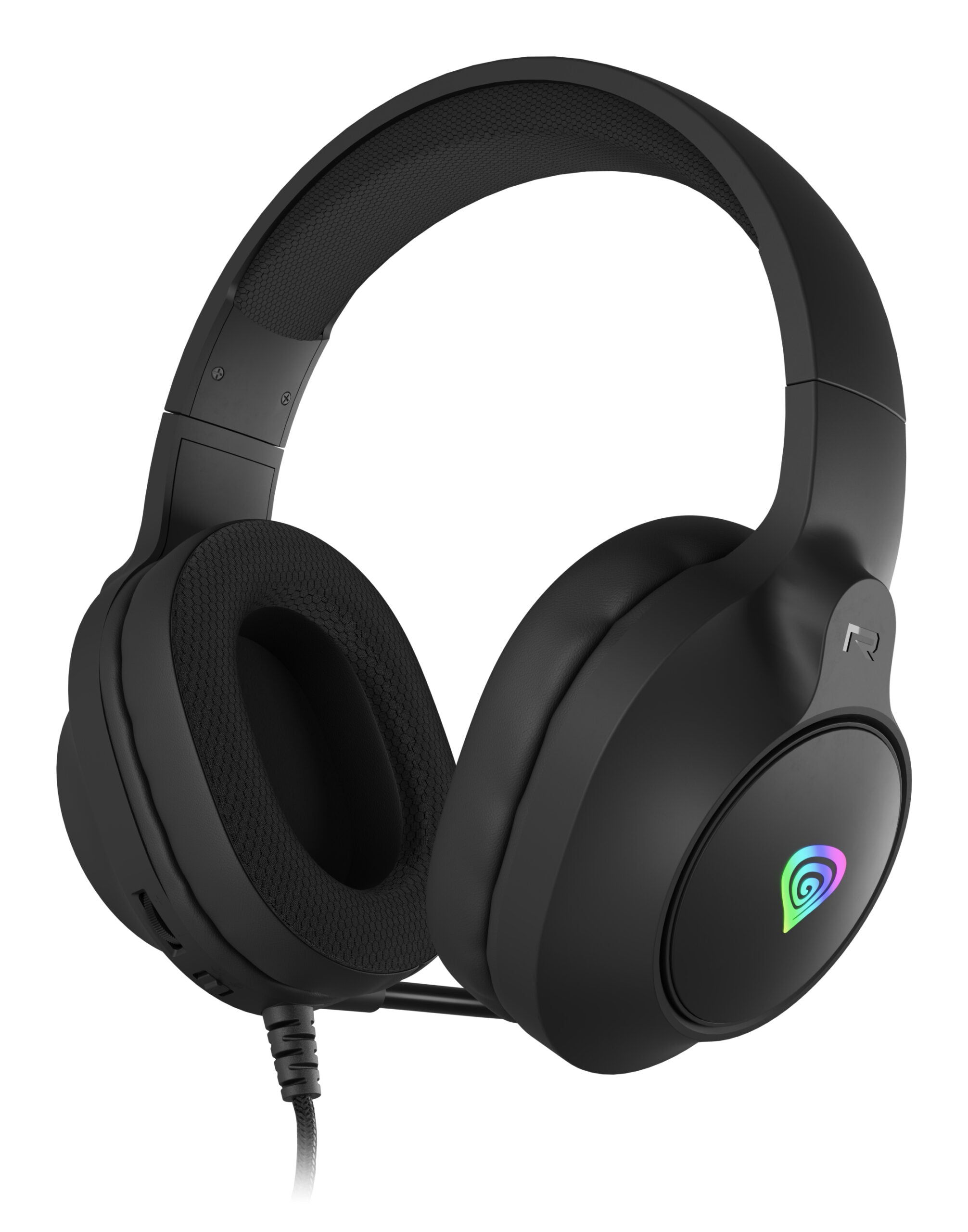 Casti cu fir Genesis Neon 213 RGB negru "NSG-2306"