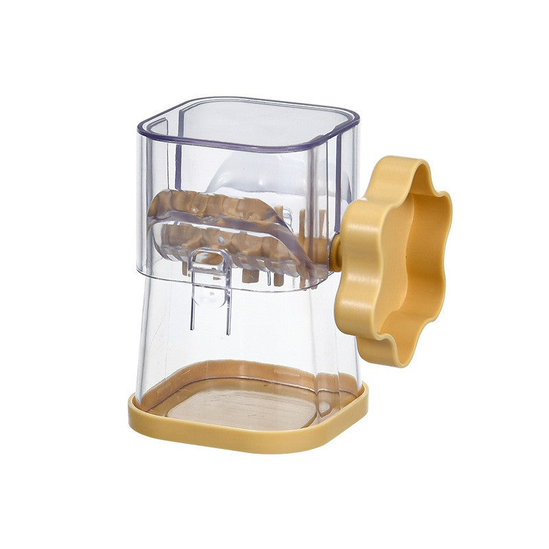 Dispozitiv de Zdrobit, pentru Alune, Nuci, Ciocolata, Manual, din ABS, 10 x 7.2 cm, Galben
