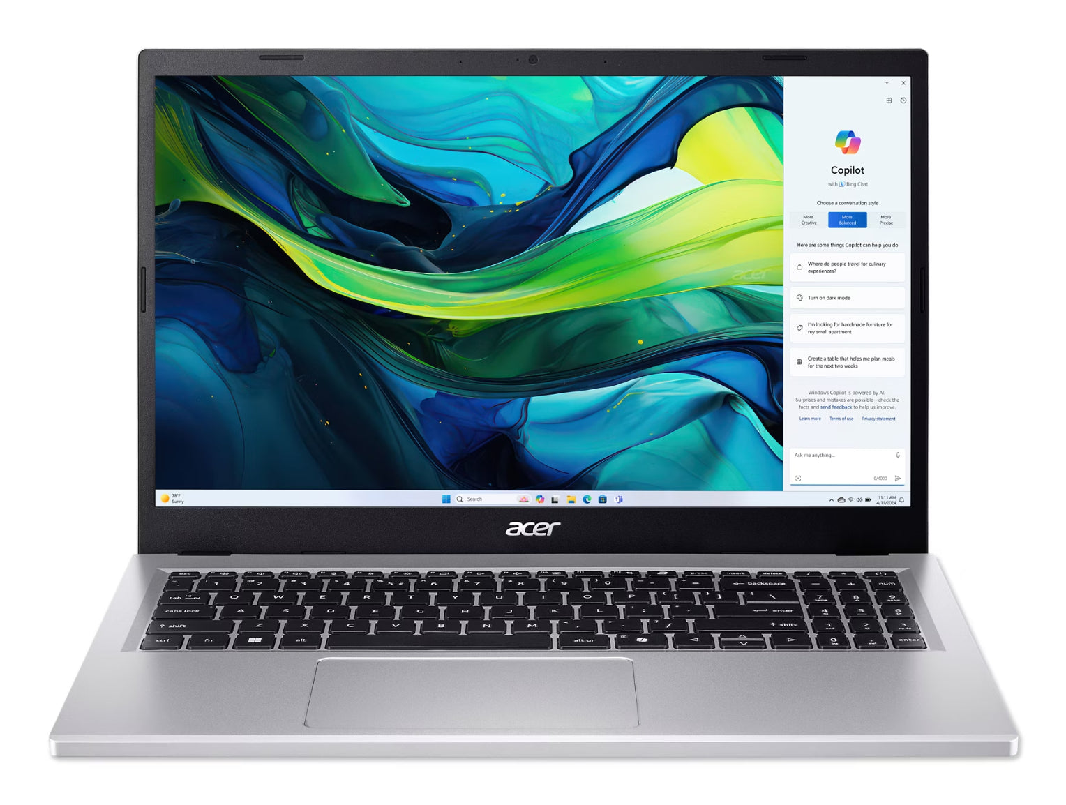 AG15 15 FHD I5-13420H 16GB 512GB UMA DOS "NX.J6SEX.00D" ((timbru verde 3.5 lei)