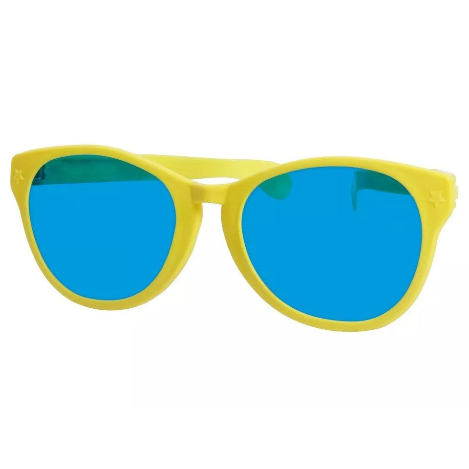 Ochelari Deghizare, Marime Exagerata, din Plastic, 26 x 9 cm, Galben