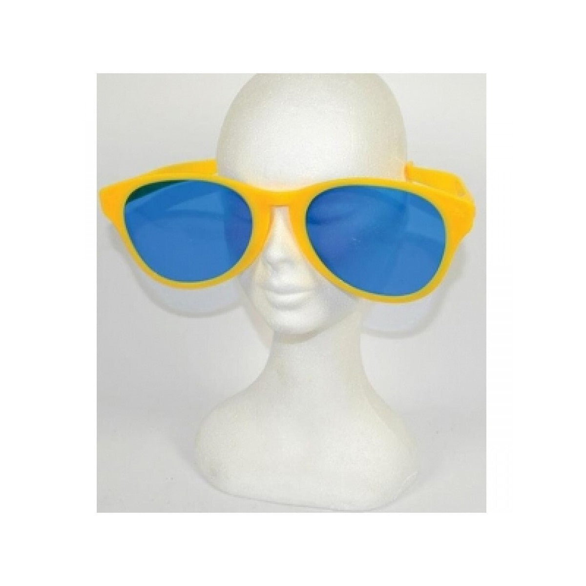 Ochelari Deghizare, Marime Exagerata, din Plastic, 26 x 9 cm, Galben