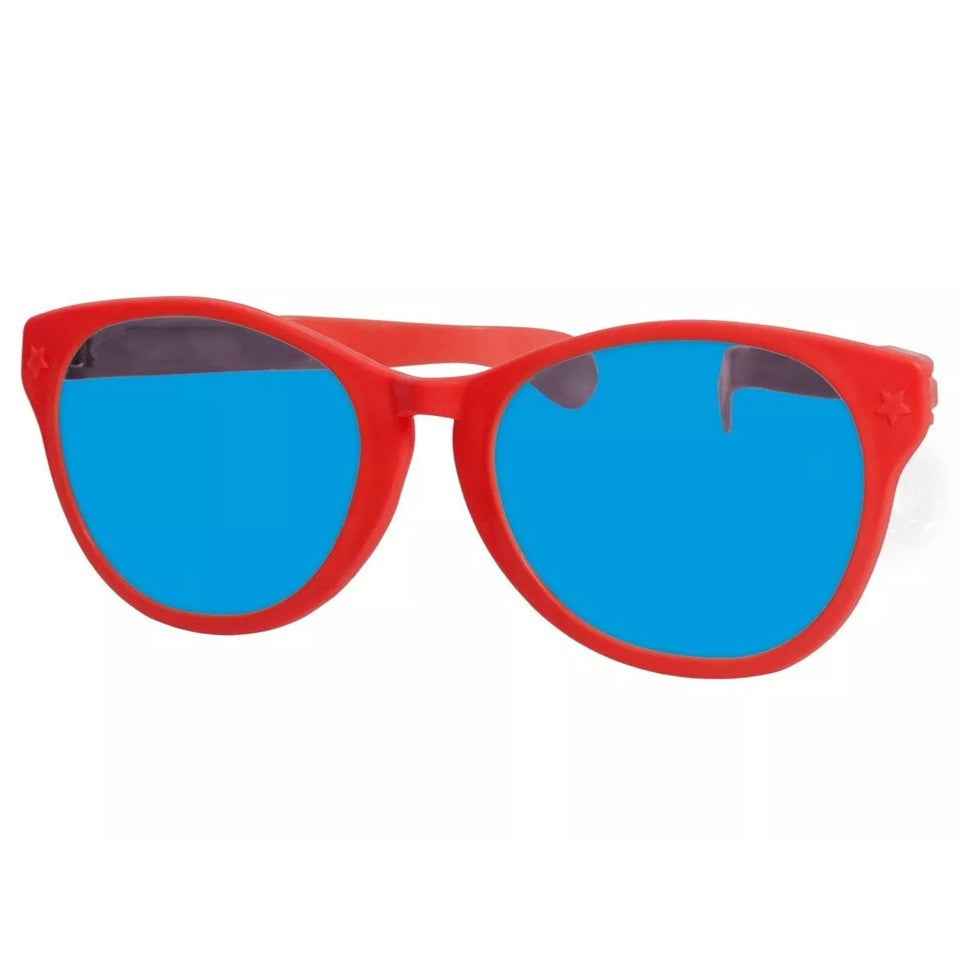 Ochelari Deghizare, Marime Exagerata, din Plastic, 26 x 9 cm, Rosu