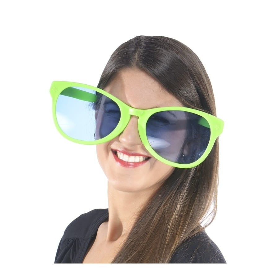 Ochelari Deghizare, Marime Exagerata, din Plastic, 26 x 9 cm, Verde