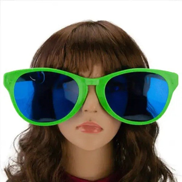Ochelari Deghizare, Marime Exagerata, din Plastic, 26 x 9 cm, Verde