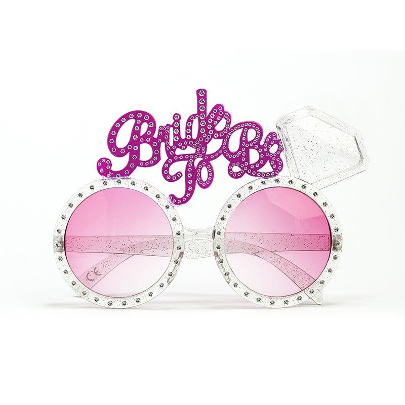 Ochelarii Decorativi, Tema Nunta, Model Bride to Be, din Plastic, Roz