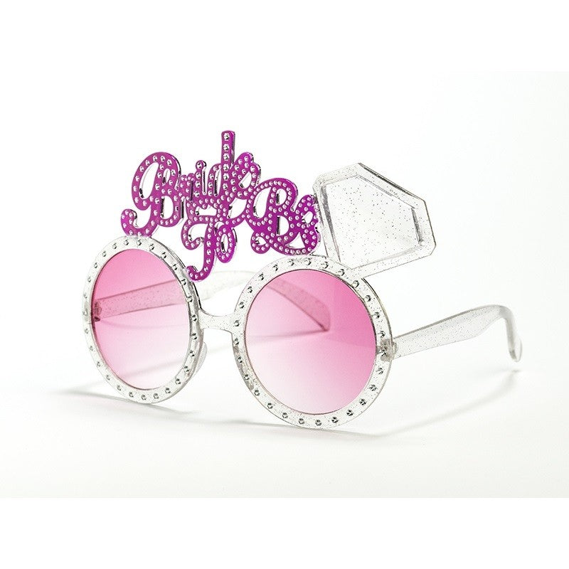 Ochelarii Decorativi, Tema Nunta, Model Bride to Be, din Plastic, Roz