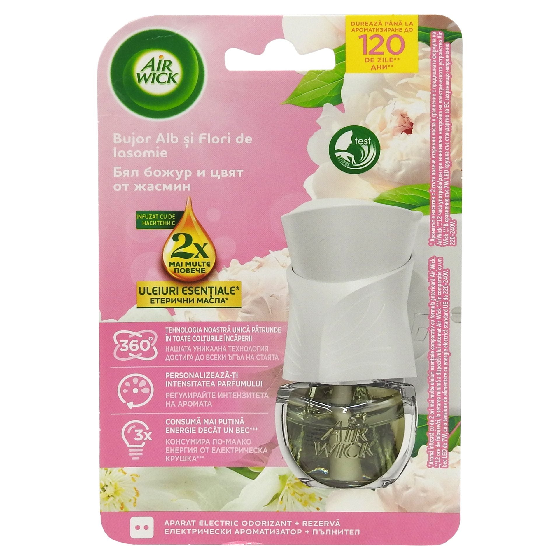 Odorizant, Airwick, Ap, Rez 19 ml Bujor Alb si Flori de Iasomie