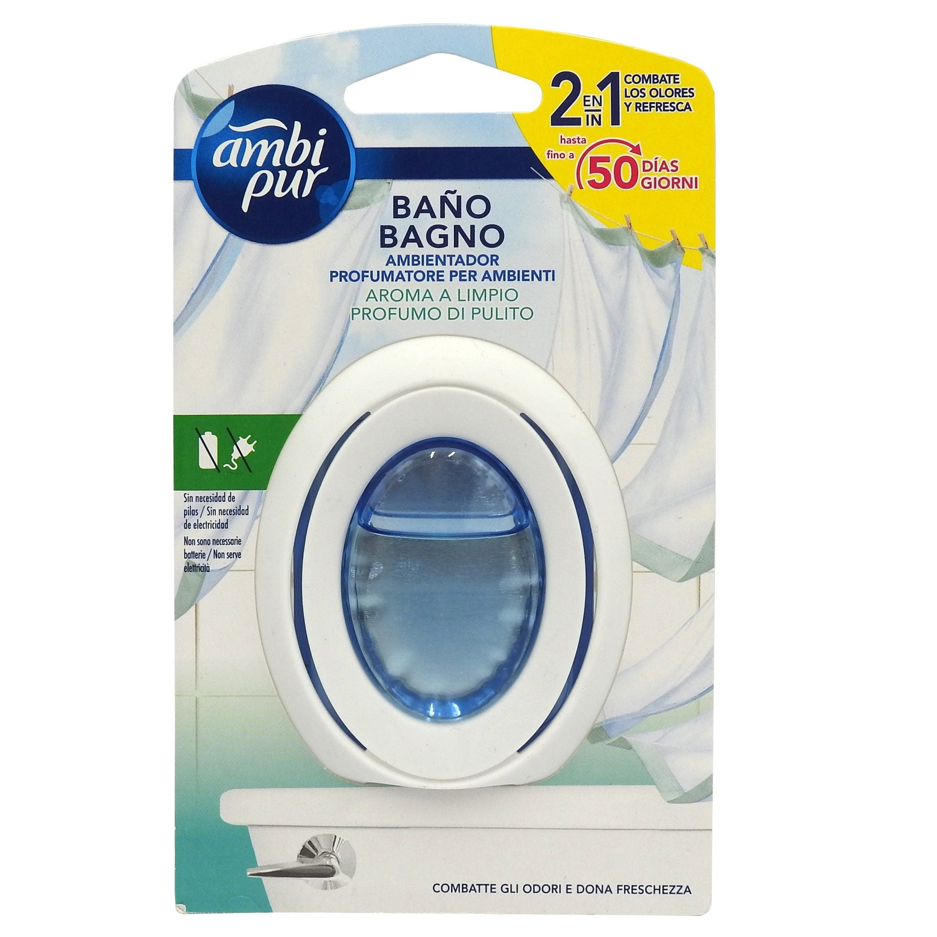 Odorizant de Baie, Ambi Pur, 7.5 ml, Clean Splash 2 in 1