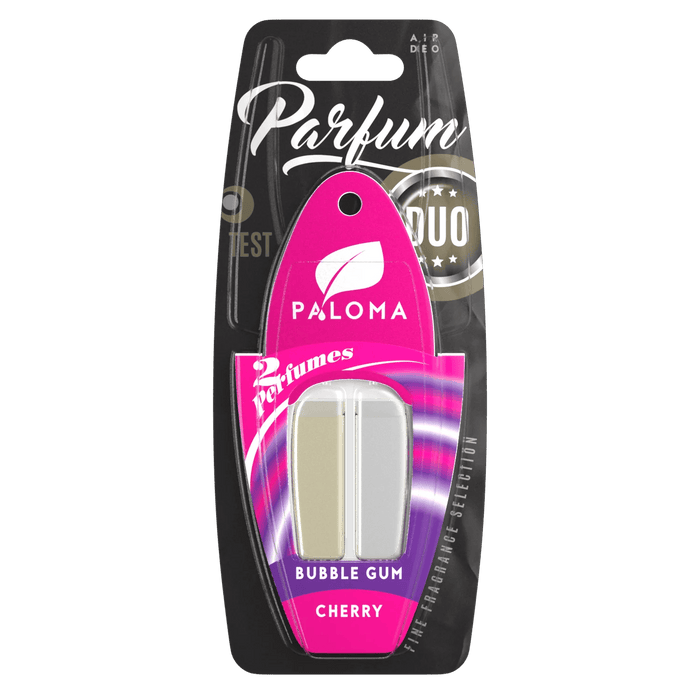 Odorizant auto Paloma Parfum DUO Cherry/Bubble Gum 2x3ml 100638