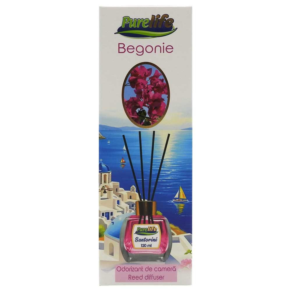 Odorizant Camera cu Difuzor, Pure Life, 120 ml Santorini