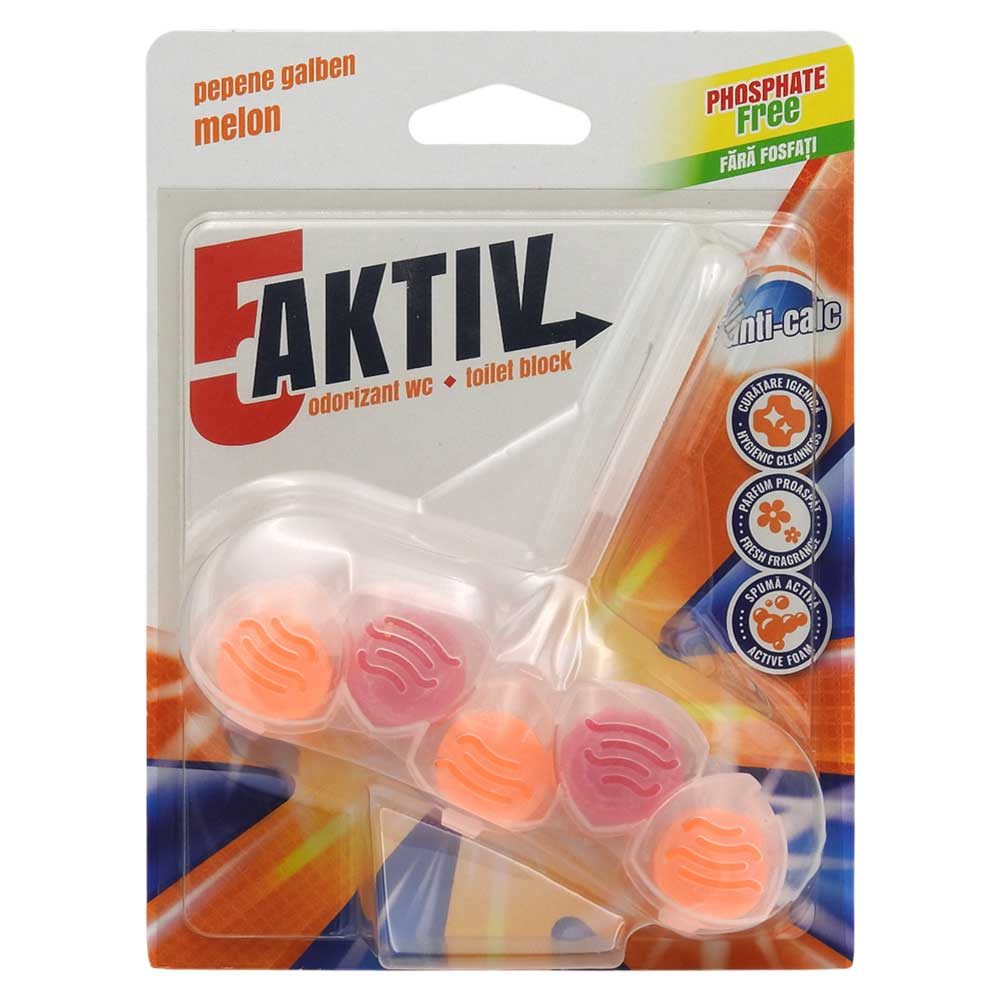 Odorizant WC, 5-aktiv, Block 50 g Pepene Galben