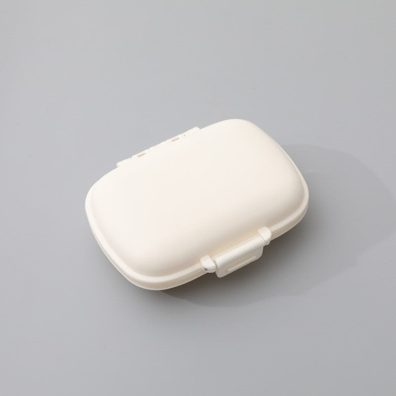 Organizator medicamente, Plastic, 8 compartimente, 0.1 L, Alb, 11 x 7 cm