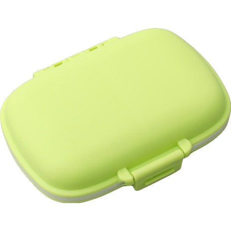 Organizator medicamente, Plastic, 8 compartimente, 0.1 L, Verde, 11 x 7 cm