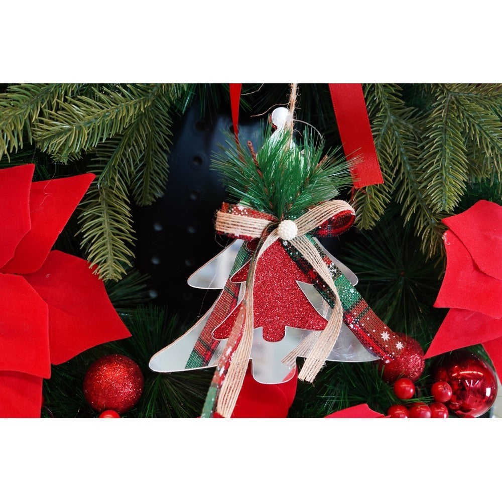 Ornament brad, Brad, Argintiu, Lucios, 14*15CM, Acril, Interior/ Exterior