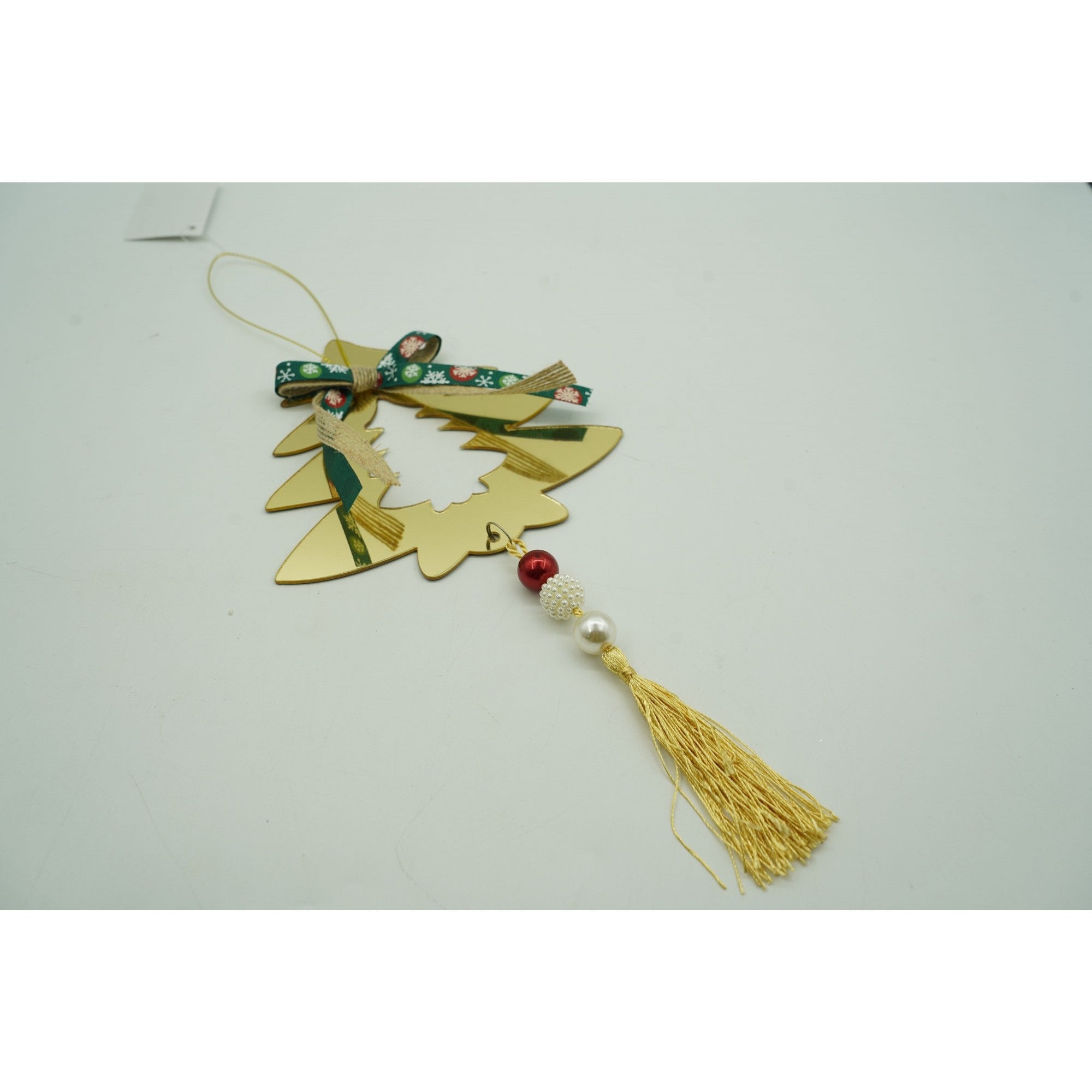 Ornament brad, Brad, Auriu, Lucios, 14*26CM, Acril, Interior/ Exterior