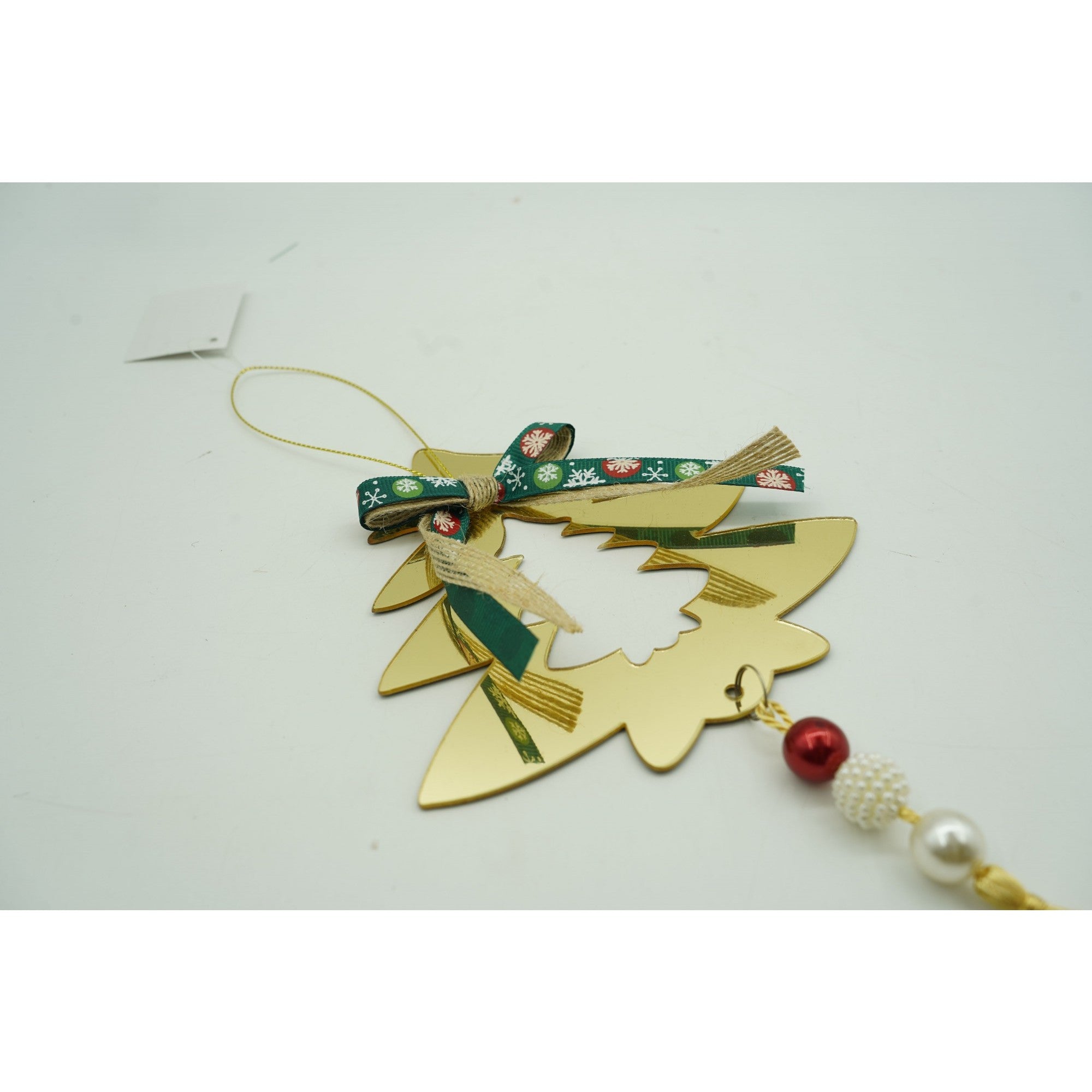 Ornament brad, Brad, Auriu, Lucios, 14*26CM, Acril, Interior/ Exterior