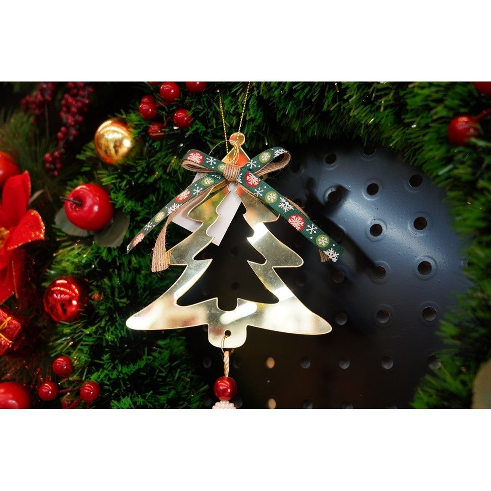Ornament brad, Brad, Auriu, Lucios, 15*28CM, Acril, Interior/ Exterior