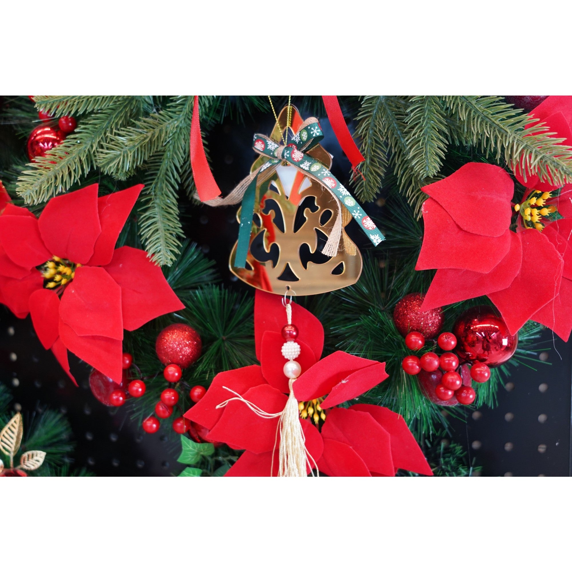 Ornament brad, Brad, Auriu, Lucios, 15*28CM, Acril, Interior/ Exterior