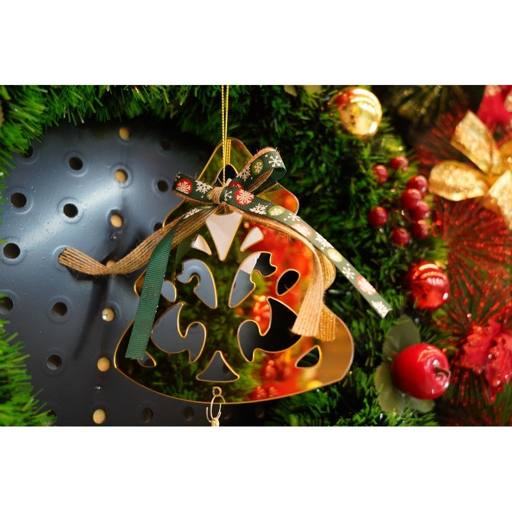 Ornament brad, Brad, Auriu, Lucios, 15*28CM, Acril, Interior/ Exterior