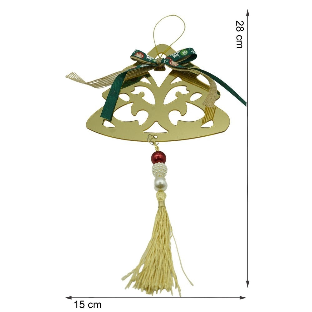 Ornament brad, Brad, Auriu, Lucios, 15*28CM, Acril, Interior/ Exterior