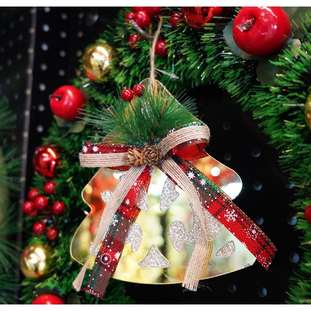 Ornament brad, Brad, Auriu, Lucios, 16*17CM, Acril, Interior/ Exterior