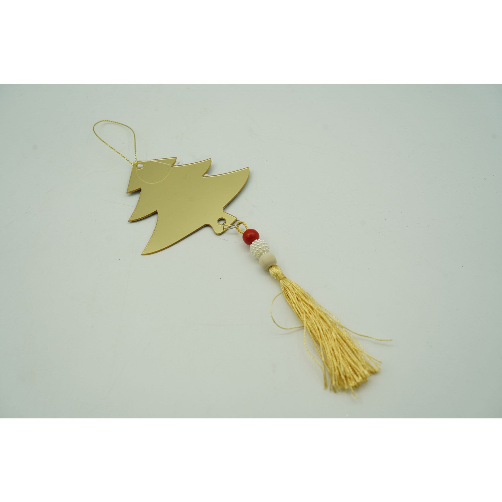 Ornament brad, Brad, Auriu, Lucios, 8*25CM, Acril, Interior/ Exterior