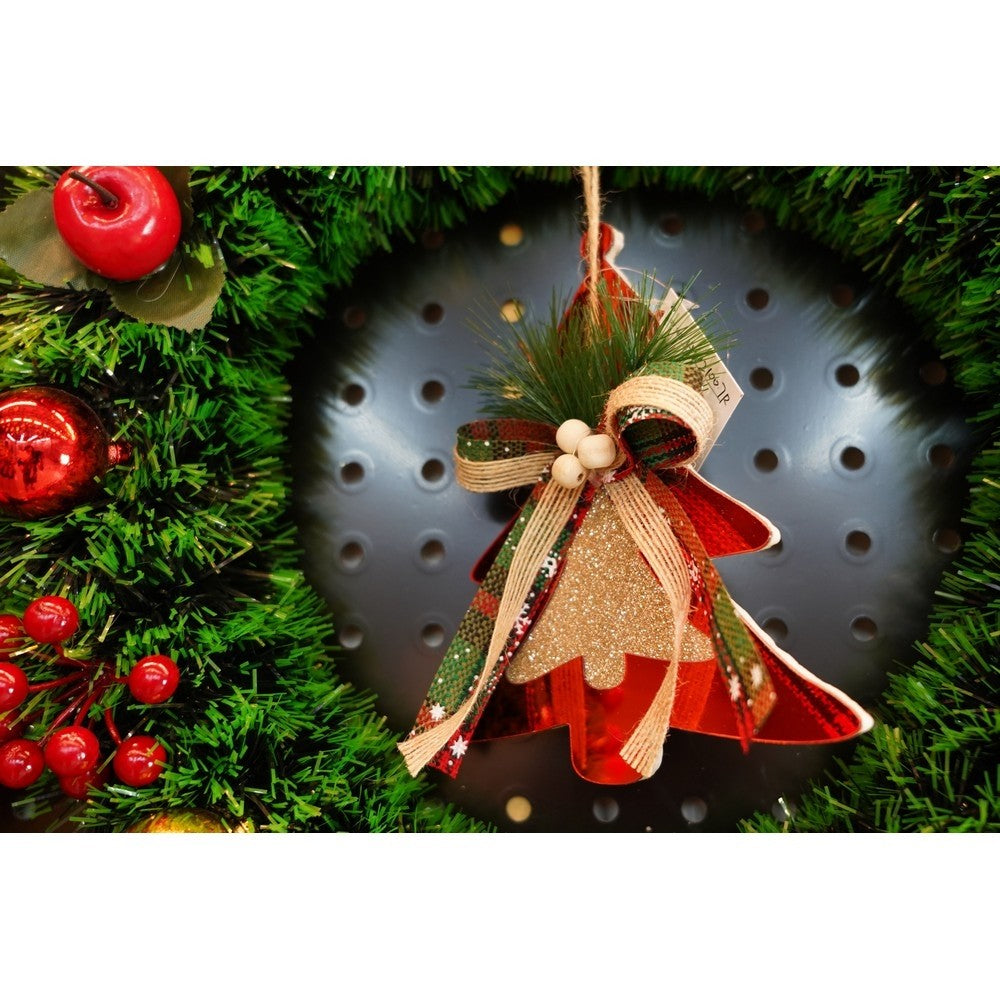 Ornament brad, Brad, Rosu, Lucios, 14*16CM, Acril, Interior/ Exterior