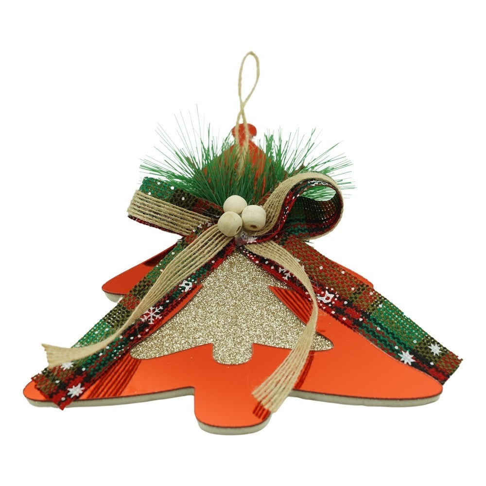 Ornament brad, Brad, Rosu, Lucios, 14*16CM, Acril, Interior/ Exterior