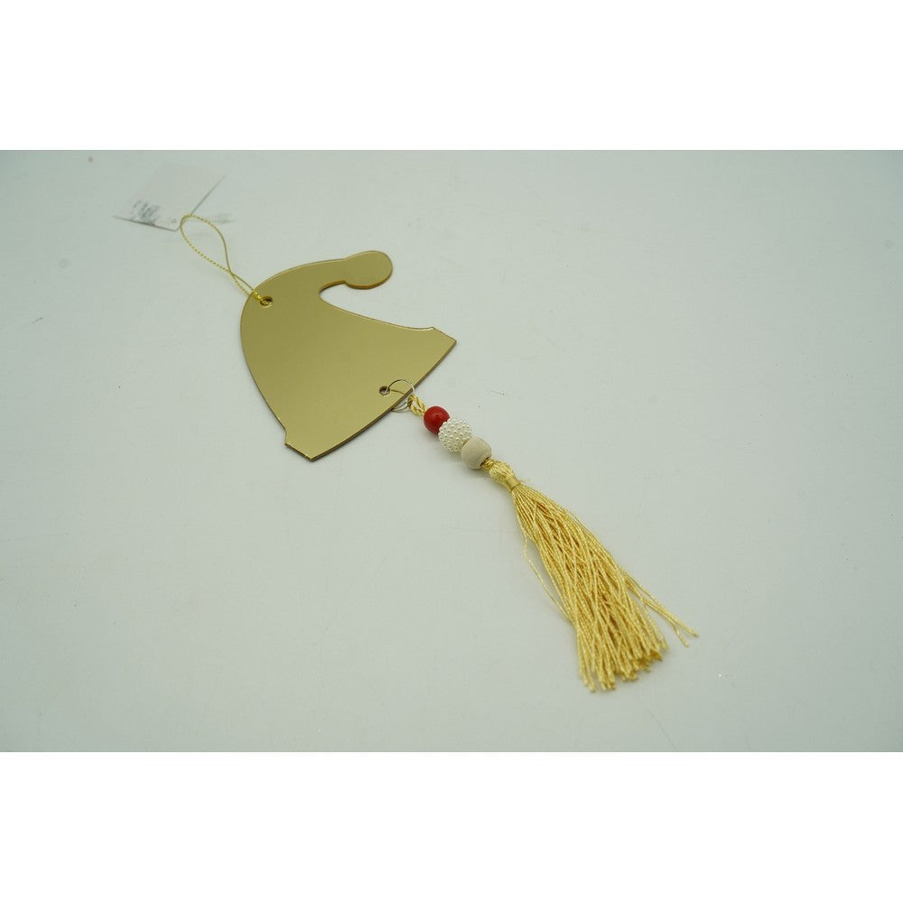 Ornament brad, Caciulita, Auriu, Lucios, 8*25CM, Acril, Interior/ Exterior