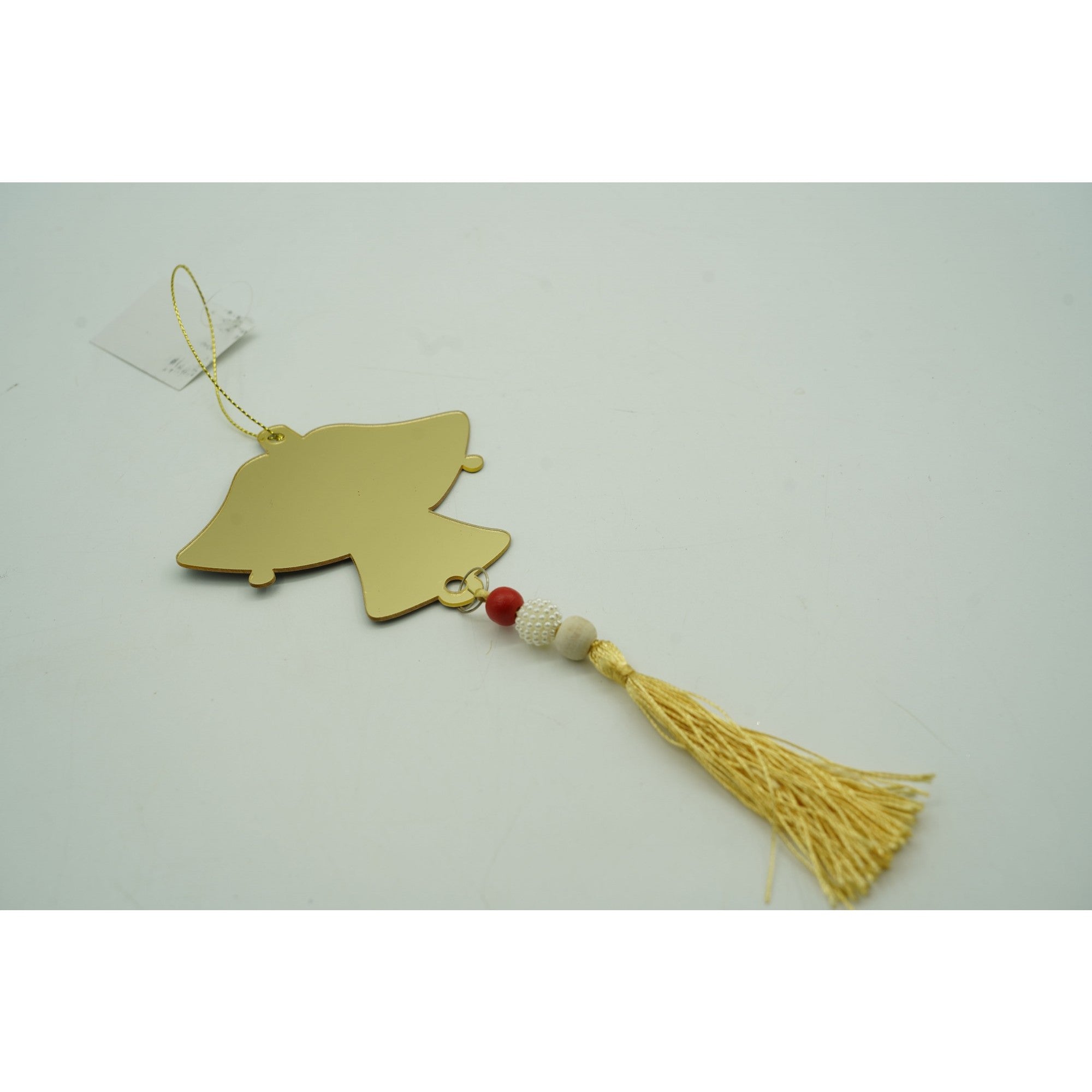 Ornament brad, Clopotei, Auriu, Lucios, 10*23CM, Acril, Interior/ Exterior