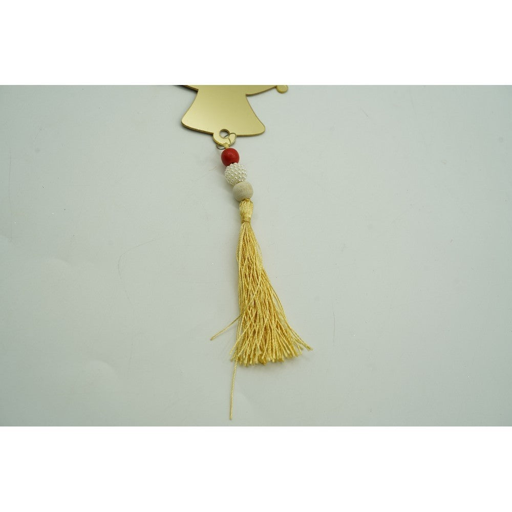 Ornament brad, Clopotei, Auriu, Lucios, 10*23CM, Acril, Interior/ Exterior