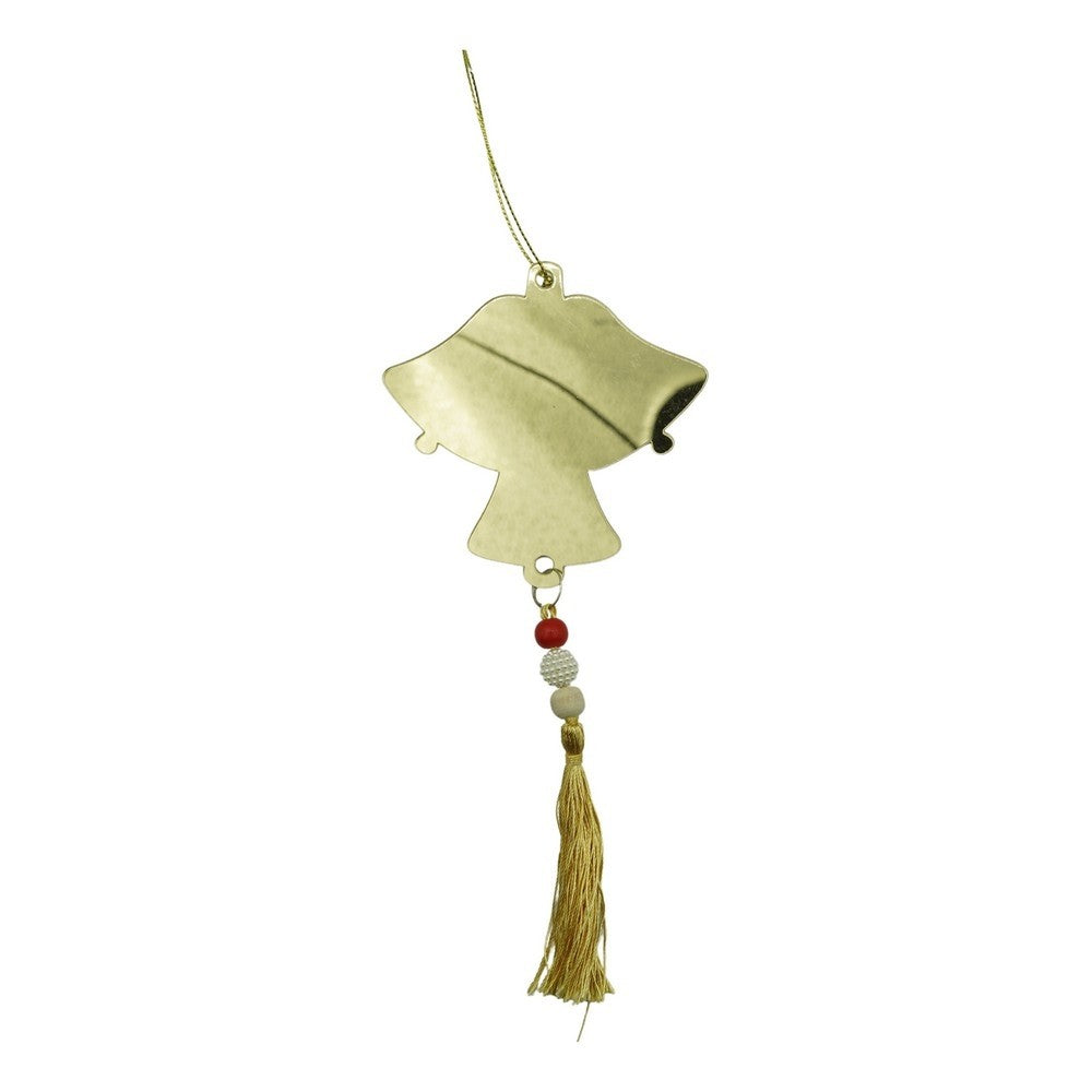 Ornament brad, Clopotei, Auriu, Lucios, 10*23CM, Acril, Interior/ Exterior