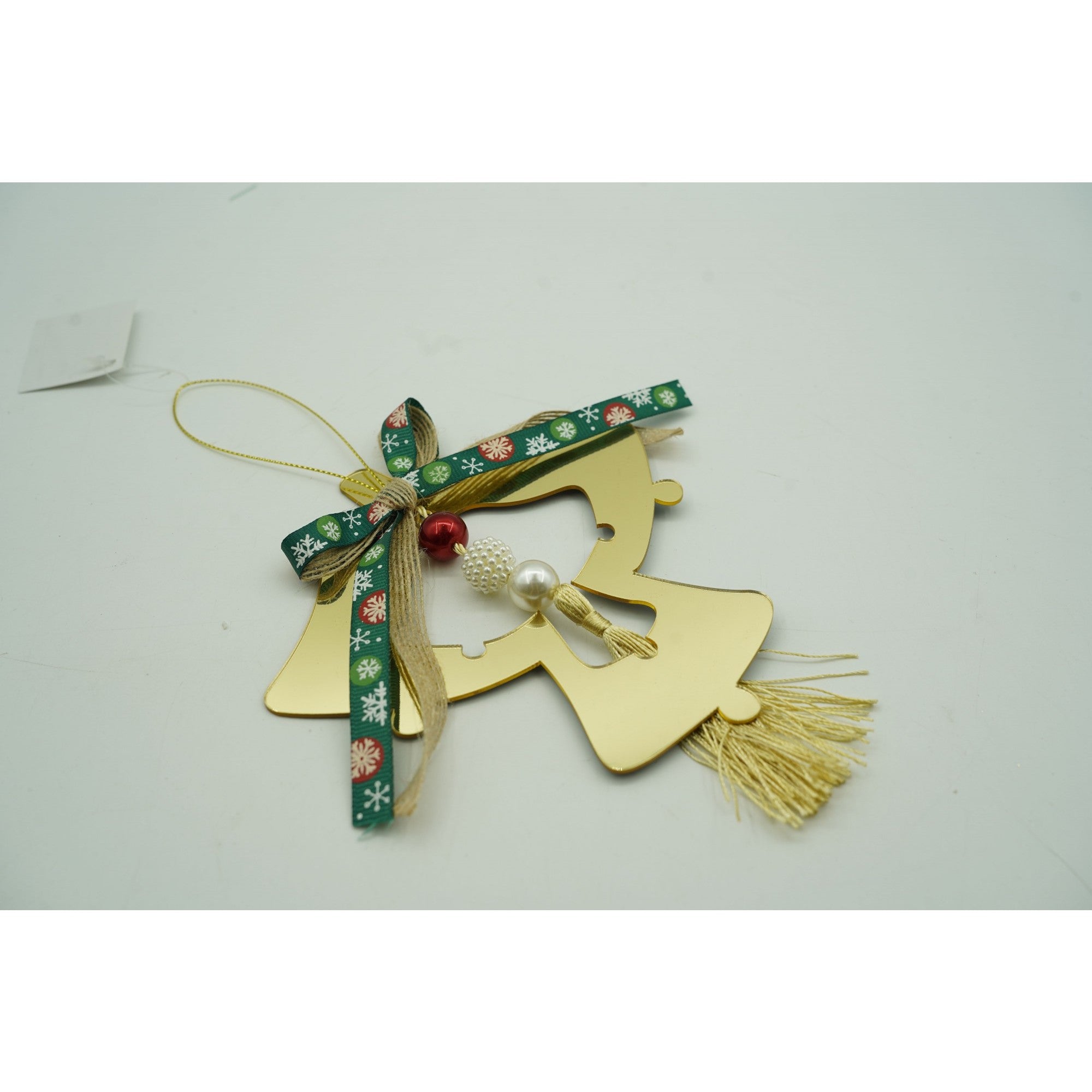 Ornament brad, Clopotei, Auriu, Lucios, 14*26CM, Acril, Interior/ Exterior