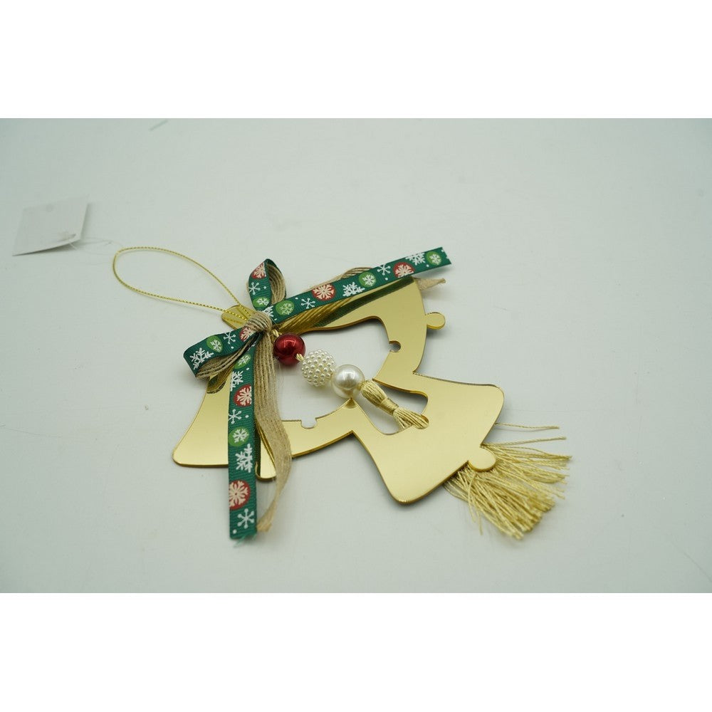 Ornament brad, Clopotei, Auriu, Lucios, 14*26CM, Acril, Interior/ Exterior