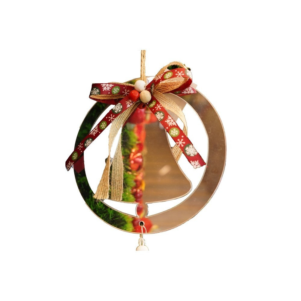 Ornament brad, Clopotel, Argintiu, Lucios, 14*26CM, Acril, Interior/ Exterior