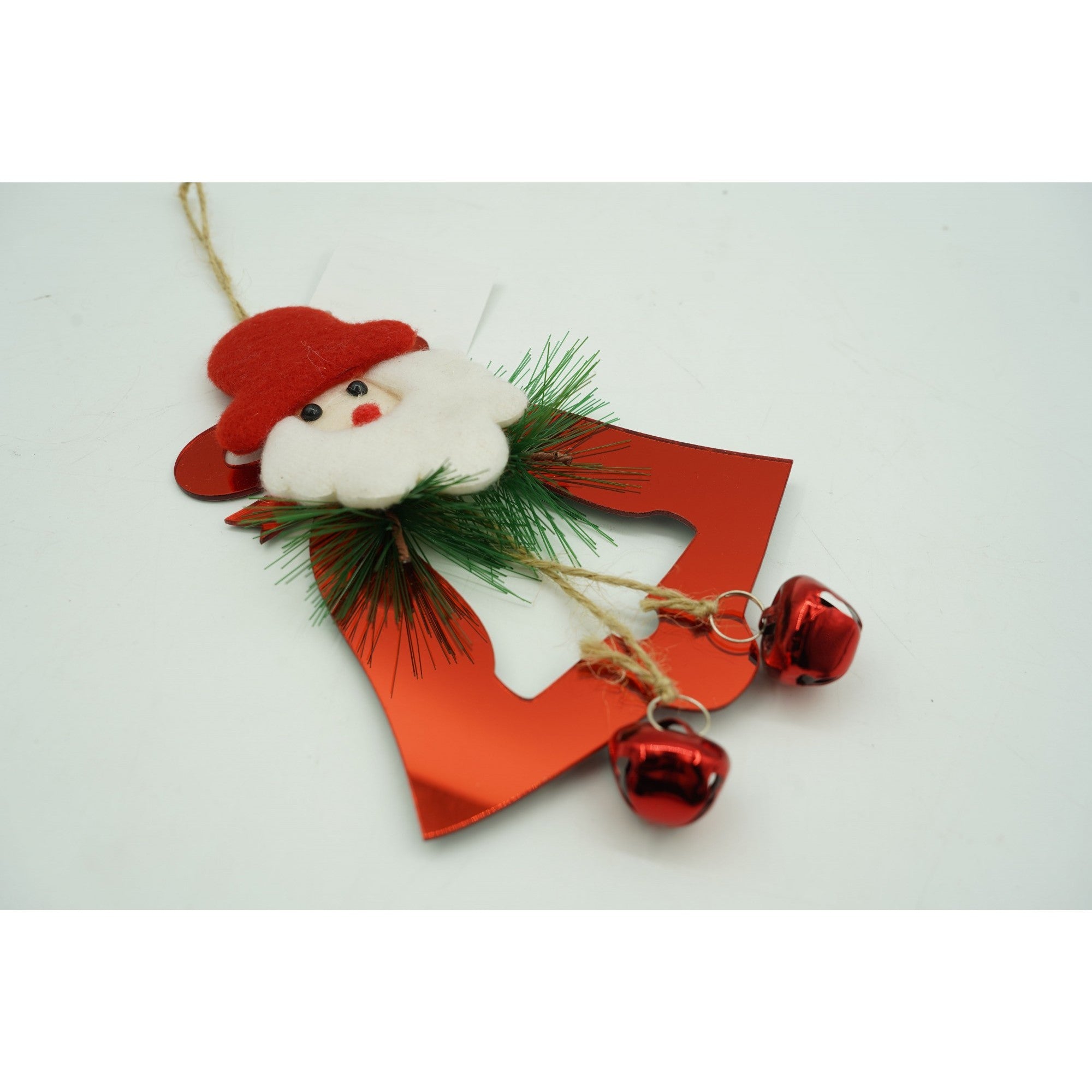 Ornament brad, Clopotel, Rosu, Lucios, 15*20CM, Acril, Interior/ Exterior
