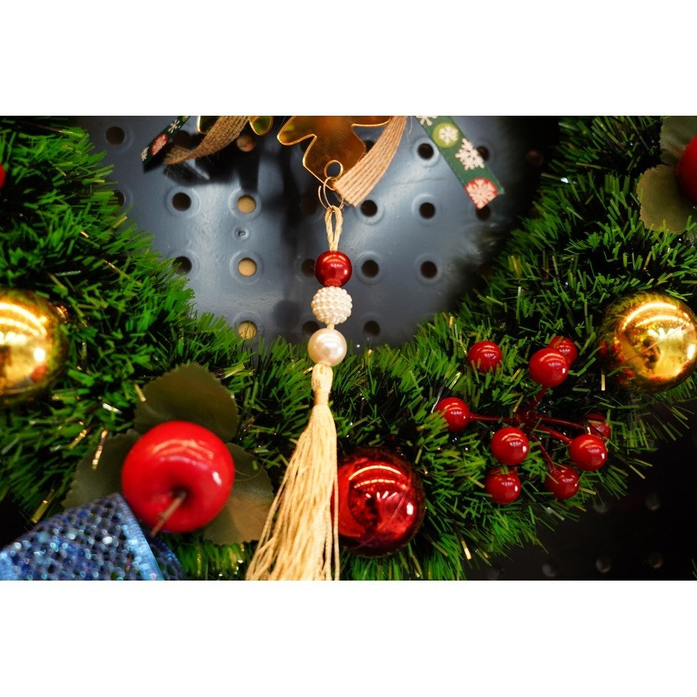 Ornament brad, Fulg de nea, Auriu, Lucios, 15*27CM, Acril, Interior/ Exterior