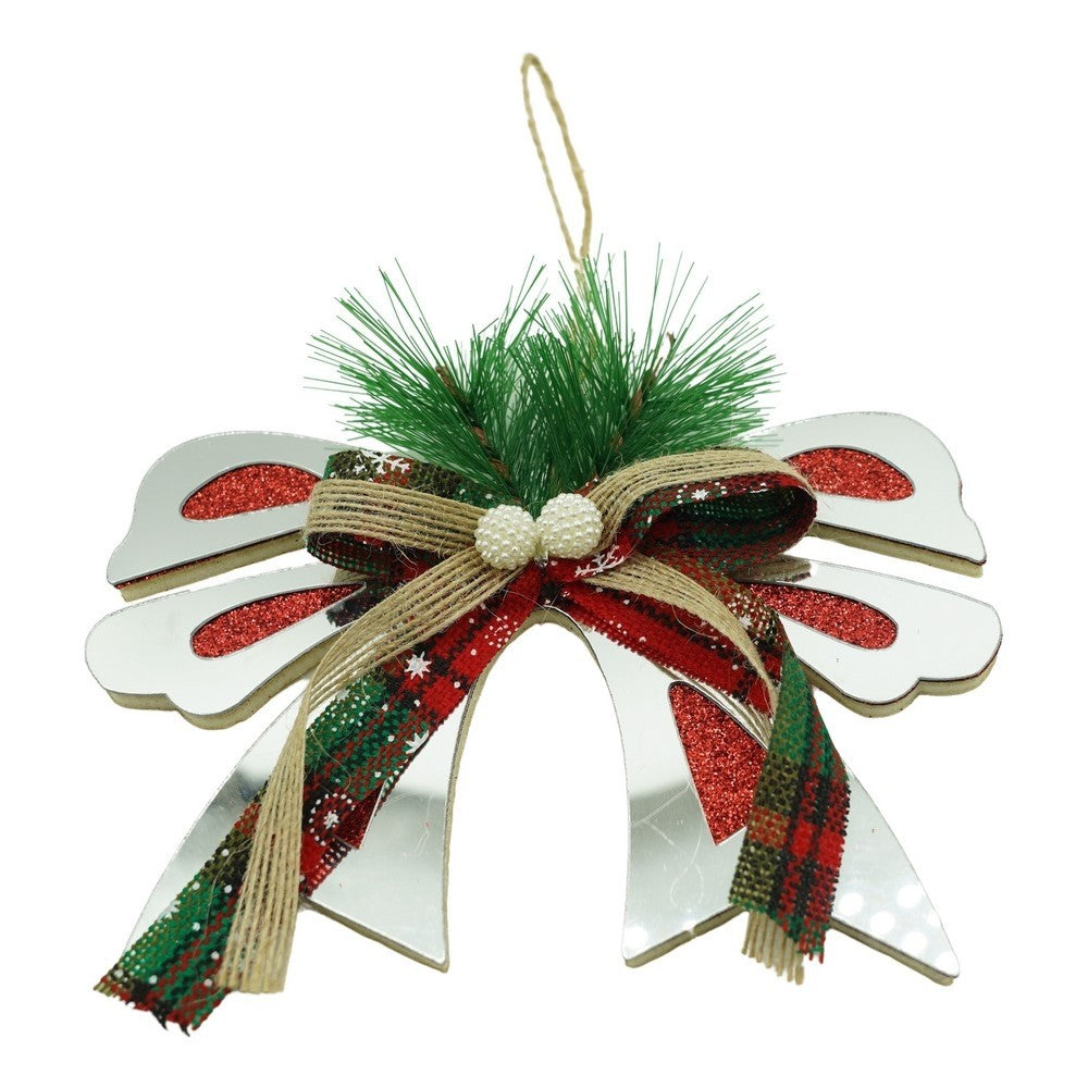 Ornament brad, Funda, Argintiu, Lucios, 14*15CM, Acril, Interior/ Exterior